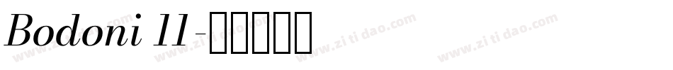 Bodoni 11字体转换